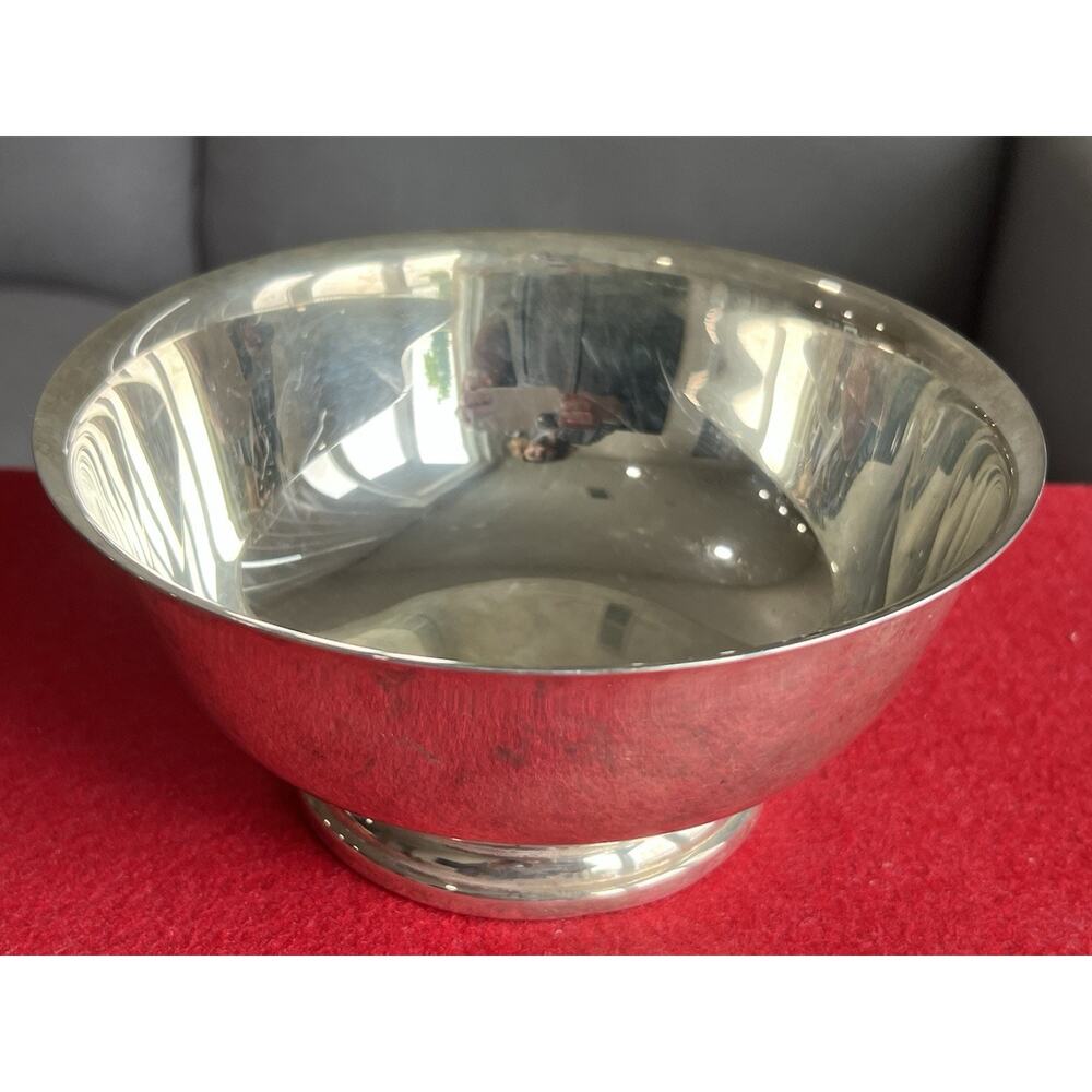 Vintage Mid Century Newport Gotham Silver Plate Small Serving Bowl Party Event